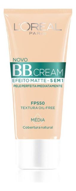 BB Cream L'Oréal Paris Efeito Matte 5 em 1 - FPS 50 - Tom Médio 4.0 | Controle de Oleosidade