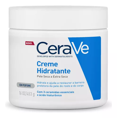 Creme Hidratante CeraVe 454g - Com Ceramidas e Ácido Hialurônico