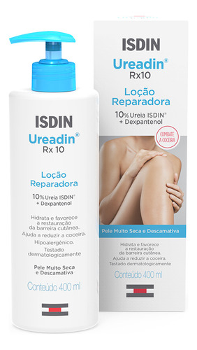 Hidratante Corporal Isdin Ureadin RX10 400ml | 10% Ureia | Hidratação Intensa