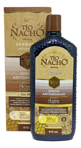 Shampoo Tío Nacho Antiqueda Efeito Antigrisalho 415ml | Fortalece e Escurece Gradual