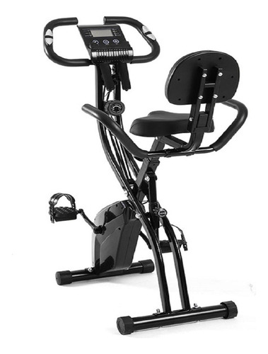 Bicicleta Ergométrica Vertical WCT Fitness 10100017 Dobrável 130kg com Elásticos e Painel Digital