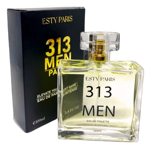 Perfume Esty Paris 313 Men 100ml - Com Feromônio | Aroma Doce e Floral | Fixação 8h